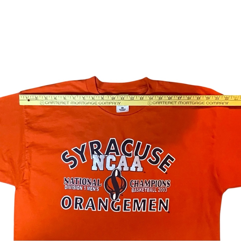 Vintage Syracuse T-Shirt SU Orangemen Basketball 2003 National Champions Mens XL - Picture 12 of 14